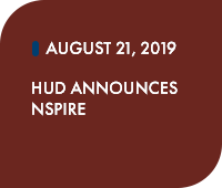 August 21, 2019: HUD Announces NSPIRE