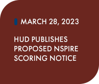 March 28, 2023: HUD publishes proposed NSPIRE scoring notice